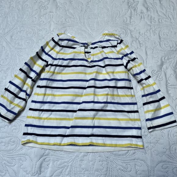Gap Long Sleeve Striped Shirt Size 12-18m - Picture 3 of 4
